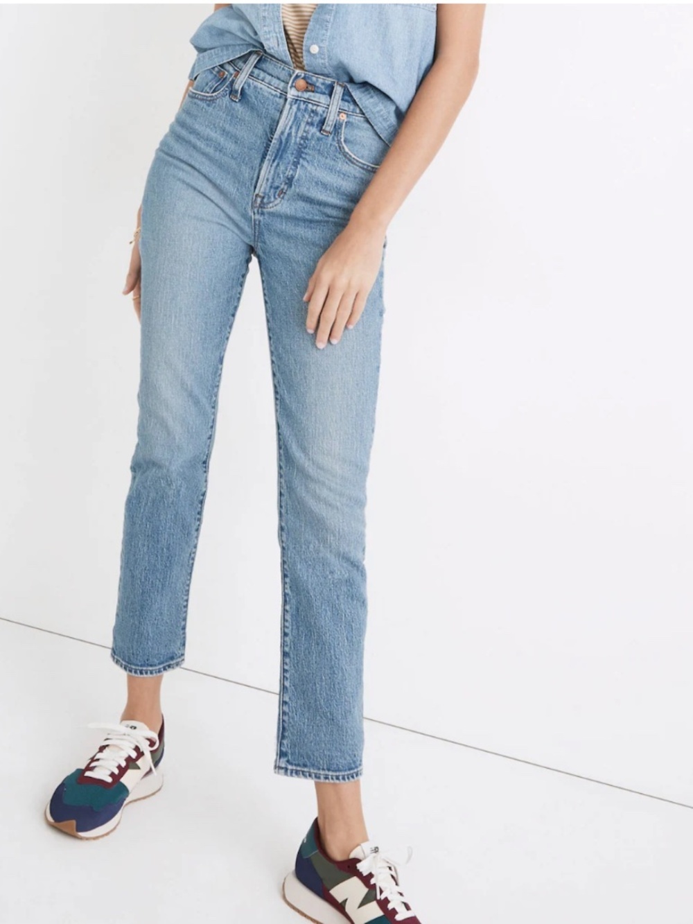 Madewell The Tall Perfect Vintage High Rise Classic Jean in Banner Wash Size 28T